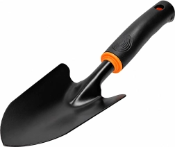 Bred metalskovl til havearbejde til ompotning og plantning af planter 31 cm