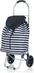 Indkøbsvogn på hjul 87 × 35 × 28 cm, stribet