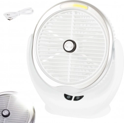 Bord-USB-ventilator med LED-belysning – Trådløs