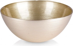 Glas-skål, gylden 21 cm, 1,7 l