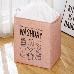 Vasketøjskurv / vasketøjskurv - lyserød
