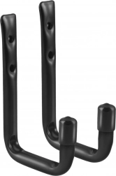 Sæt med 2 vægmonterede stålkroge til cykel og dæk MACLEAN, bæreevne 22 kg