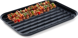 Stål perforeret grillplade 34,5 × 24 cm