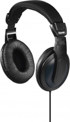 Hama Basic4TV sorte kablede over-ear hovedtelefoner med ekstra lang ledning