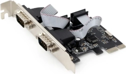PCIe-kort med 2 RS232-porte, op til 2 Mb/s