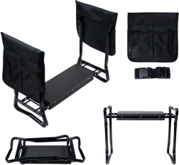 Sammenklappelig haveknæler med opbevaringsrum