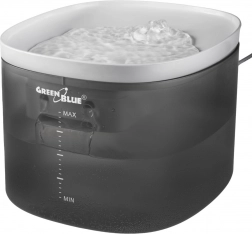 Automatisk drikkefontæne til kæledyr 3 l USB, grå