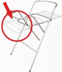 Tørrestativ til holder til babybadekar – hvid