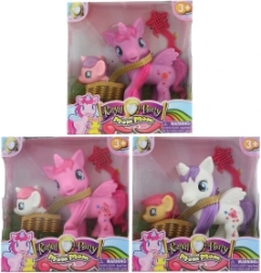 Sæt med enhjørninger og kurv