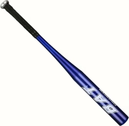Baseballbat i aluminium 25" (64 cm) – træningsbat, let, blå