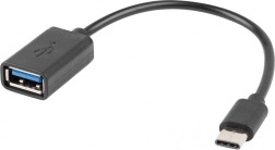 Adapter USB‑C til USB‑A 2.0 OTG 0,15 m sort
