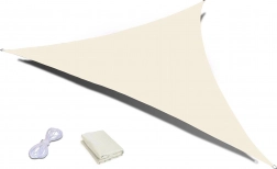 vandafvisende solsejl trekant 4 × 4 × 4 m ModernHome – beige