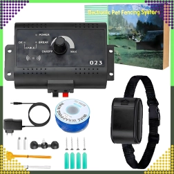 Elektrisk usynligt hegn til hunde og katte 300 m – sæt med halsbånd