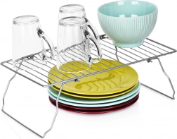 Sammenklappelig metal køkkenhylde 37 × 21 × 13,5 cm