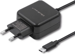 Vægoplader QOLTEC 5 V, 2,4 A, 12 W, USB-C, sort