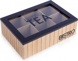 Træorganizer til te BISTRO 24 × 16,5 × 7,5 cm