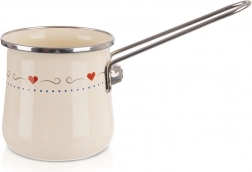 Flødefarvet emaljeret cezve TONCA 600 ml