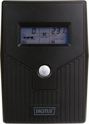 DIGITUS UPS line-interaktiv med LCD, 600 VA (360 W), AVR, 2x Schuko