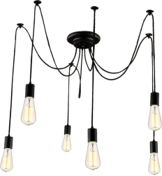 Zd74 loftlampe 6-armet lysekrone