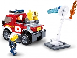 Sluban brandmænd terrængående køretøj med vandkanon