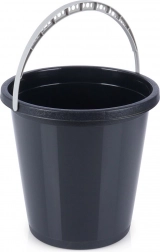 Plastisk sort spand 5 l