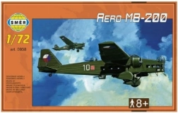 Model af flyet Aero MB-200 i skala 1:72