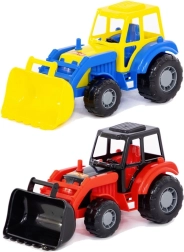 Plasttraktor med frontskovl til børn