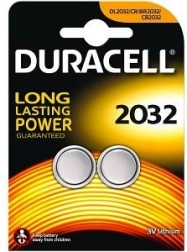 Duracell lithiumbatteri DL2032 2 stk blister
