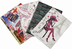 Dokuments Etui Retro II med farverigt print