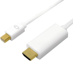 Mini DisplayPort til HDMI-kabel 4K 5 m hvid