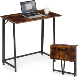 Sammenklappeligt skrivebord 80 × 45 cm i loftstil MODERNHOME