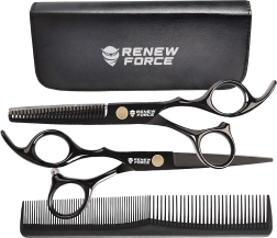 Professionelle frisørsakse Renew Force med etui