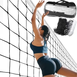 Trizand net til beachvolley og badminton 9,5 × 1 m med taske