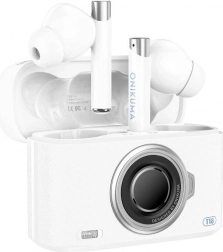 Trådløse øretelefoner ONIKUMA T18 hvid