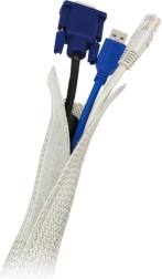 Elastisk kabelorganisator, grå