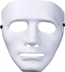 Hvid Halloween-maske inspireret af Michael Myers