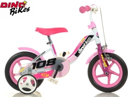 Børnecykel 10" Dino Bikes Girl pink