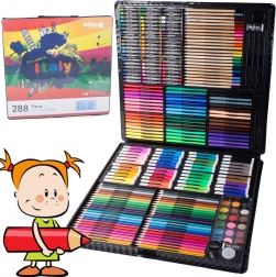 Kunstnersæt i kuffert 288 stk