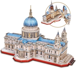 3D-puslespil Sankt Pauls Katedral fra CubicFun, 643 brikker