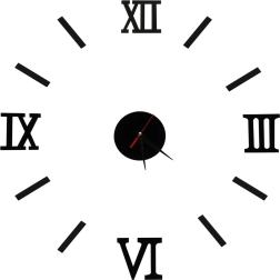 Vægur sort med romertal