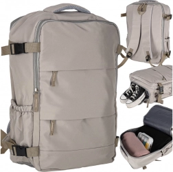 Rejse- og turist-rygsæk grå 45 × 30 cm