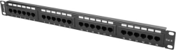 Patchpanel 24 porte 1U sort Kat.6