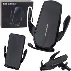 Gravitationsholder til bil til ventilationsgitter, sort