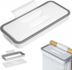 Ophængt holder til affaldsposer med låg