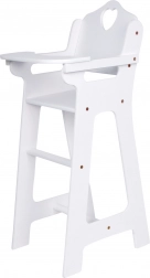 Træ-højstol til dukker Small Foot – hvid