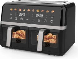 Varmluftsfriture 10 l 2800 w med dobbelt kammer maltec