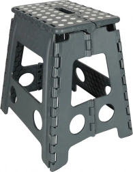 Sammenklappelig skridsikker skammel 39,5 cm – Mørkegrå