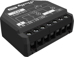 To-kanals controller Shelly 2PM Gen3 med energimåling, Wi‑Fi/Bluetooth