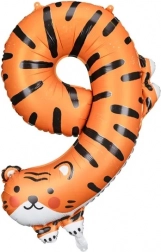 Folieballon tal 9 – tiger 49 × 76 cm