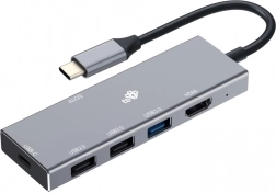 USB-C Hub 7-i-1 med HDMI, USB, PD og kortlæser